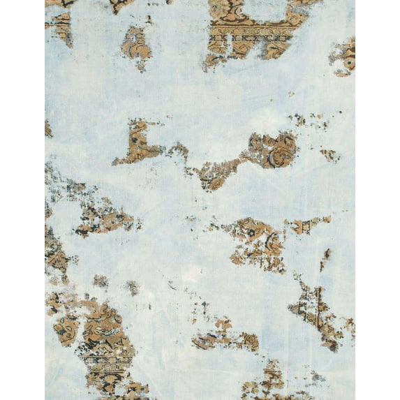 Ahgly Company Indoor Rectangle Abstract Sage Green Abstract Area Rugs, 8' x 12'