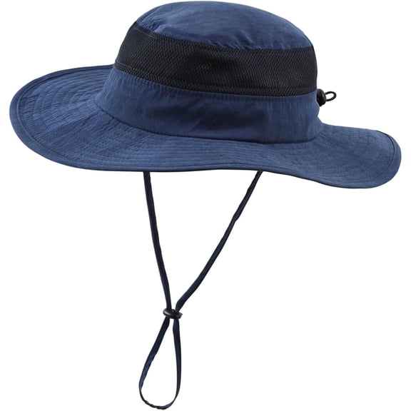 Minzimin Kids Wide Brim Sun Hat for Toddler Boys Girls Breathable Bucket Hat for Fishing Hiking UPF 50 Protection Sun Hat
