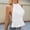 White, variant on Backless Halter Strap Bandeau Crop Top Lace Trim Tie‑Back Sleeveless Y2K Embellished Sequin Detail Stretchy Ribbed Fabric Fitted Bust Ruching Versatile For Festivals Nights Out And Beachwear