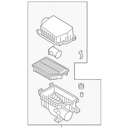 Genuine OE Kia Air Cleaner Assembly - 28110-A5350