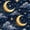 Color 1, variant on Peel and Stick Wallpaper 23.6in x 9.8ft Starry Night Sky Crescent Moons Clouds Contact Paper Vinyl Waterproof Self Adhesive Wall Paper for Bedroom Shelf Cabinet Renter Friendly