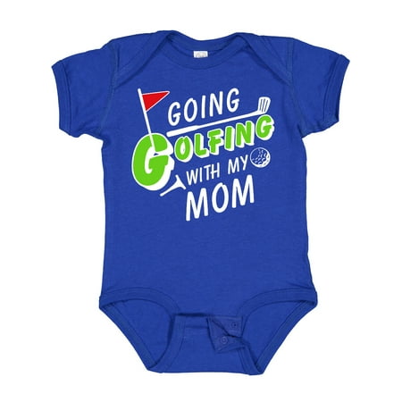 

Inktastic Going Golfing with My Mom- Kids Golf Gift Baby Boy or Baby Girl Bodysuit