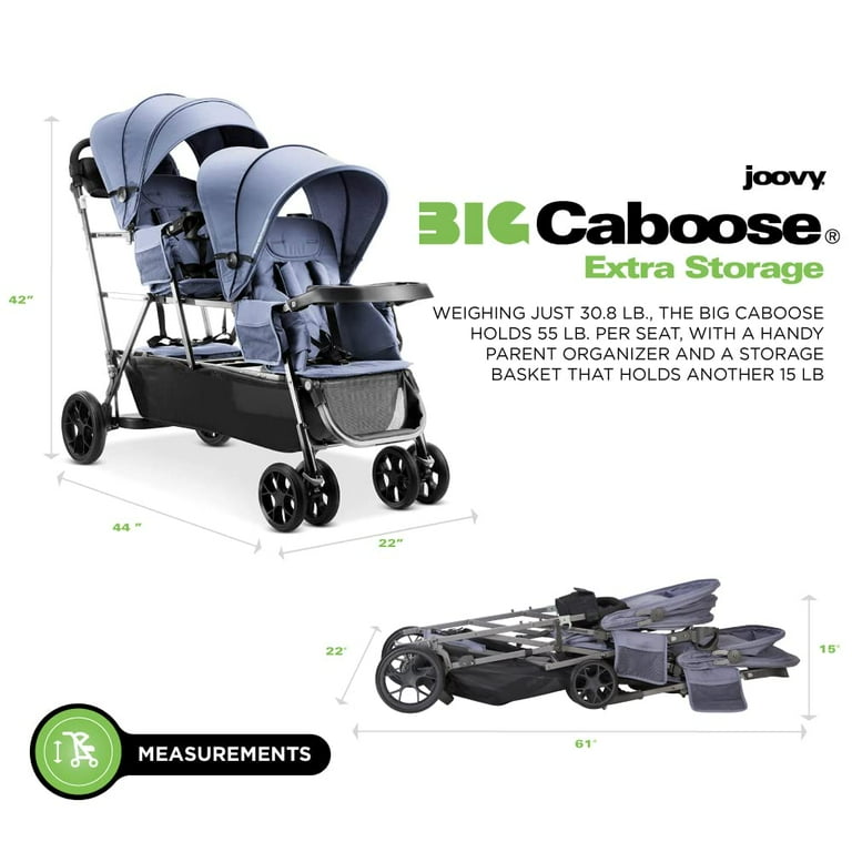Joovy caboose triple sales sit and stand stroller
