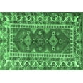 thumbnail image 1 of Ahgly Company Indoor Rectangle Persian Emerald Green Traditional Area Rugs, 5' x 8', 1 of 4
