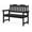 Carbon Black, variant on EliteEdge 2-Person Outdoor Patio Bench, Heavy Duty 810 LBS Capacity Weather-Resistant Chair, Slatted Seating for Garden, Backyard, Deck and Porch,Light Blue