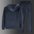 thumbnail image 5 of Conjunto de 2 piezas de sudaderas y pantalones casuales con capucha y chaqueta de forro polar más grueso, además de conjuntos de terciopelo, chándal de invierno para hombre, sudaderas con capucha, 5 of 5