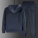 thumbnail image 5 of Conjunto de 2 piezas de sudaderas y pantalones casuales con capucha y chaqueta de forro polar más grueso, además de conjuntos de terciopelo, chándal de invierno para hombre, sudaderas con capucha, 5 of 5