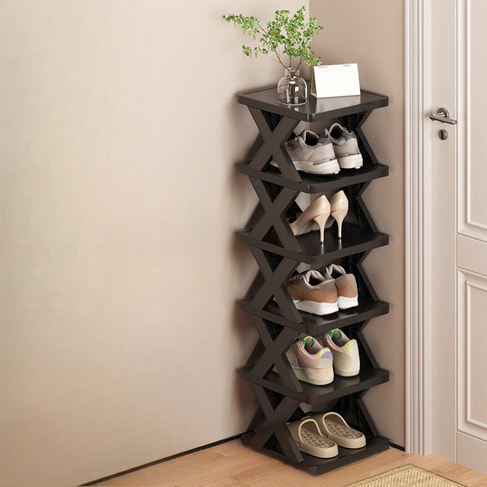 Rack YZEGDCH Shoe Rack Long Shoe Shelf Storage Small Shoe Organizer for Front Door, Super Durable