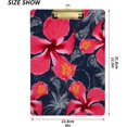 thumbnail image 3 of FMSHPON Red Hibiscus Flower Clipboard Hardboard Wood Nursing Clip Board and Pull for Standard A4 Letter 13x9 inches, 3 of 8