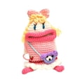 thumbnail image 3 of Lindo bolso bandolera de muñeca tejido a crochet para mujer para vacaciones casuales en la playa de verano, 3 of 10