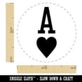 thumbnail image 2 of Ace of Hearts Card Suit Self-Inking Rubber Stamp Ink Stamper - Sky Blue Ink - Medium 1 Inch, 2 of 7