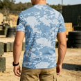 thumbnail image 6 of Men's Quick Dry T Shirts Athletic Running Gym Workout Tops Camo Print Short Sleeve Tee Shirts for Men, 6 of 7