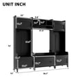 thumbnail image 3 of Fulvari Modern Style Hall Tree With Drawer, Metal Hooks, Easy Assembly Hallway Coat Rack for Hallway Living Room Mudroom, 3 of 7