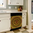 thumbnail image 3 of Rasta Tie Dye Time Warp Dishwasher Magnet Cover Decorative Sticker for Home Cabinet Kitchen 23" x26", 3 of 5