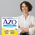 AZO Yeast Plus Dual Relief Homeopathic Medicine, Yeast and Vaginal Infection Symptom Relief, 60