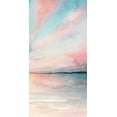thumbnail image 2 of Popp, Grace 11x18 Black Ornate Wood Framed with Double Matting Museum Art Print Titled - Sea Sunset Triptych III, 2 of 4