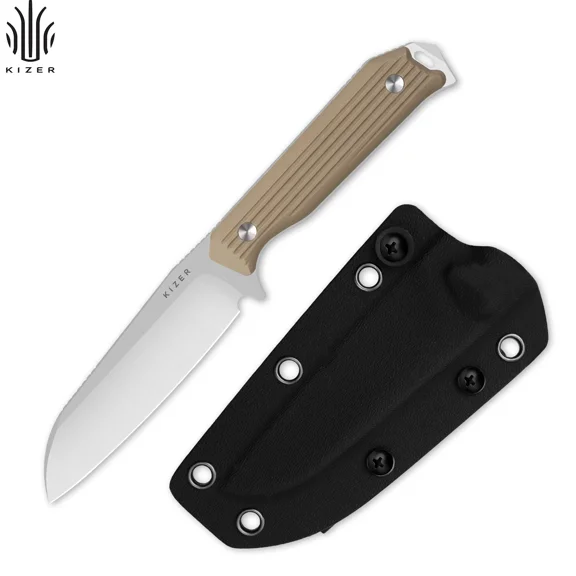 Kizer Begleiter Fix Fixed Knife AEB-L Steel Blade G10 Handle With Sheath 1045MS2