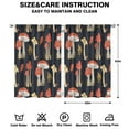 thumbnail image 2 of Mushroom Curtains-Blackout Curtains Bedroom Decor Living Room Darkening Grommet Window Drapes 2 Panels Set 42x63 inch, 2 of 2