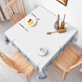 thumbnail image 5 of Tchckioa Winter Blue White Tablecloth for Restaurant Christmas Decor,60x60 Square Stain Proof Table Cloth Cover, 5 of 7
