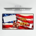 thumbnail image 4 of Firefighter French Bulldog Hero Rescue Fire Dept Fireman USA Flag Desk Mat Full Keyboard Mouse Pad Dog Lover Gifts Large Mousepad - 02026, 4 of 5