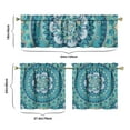 thumbnail image 6 of Boho Kitchen Curtains for Windows – Rustic Tribal Floral Print Cafe Curtains, Vintage Bohemian Geometric Panels for Home Décor, 6 of 6