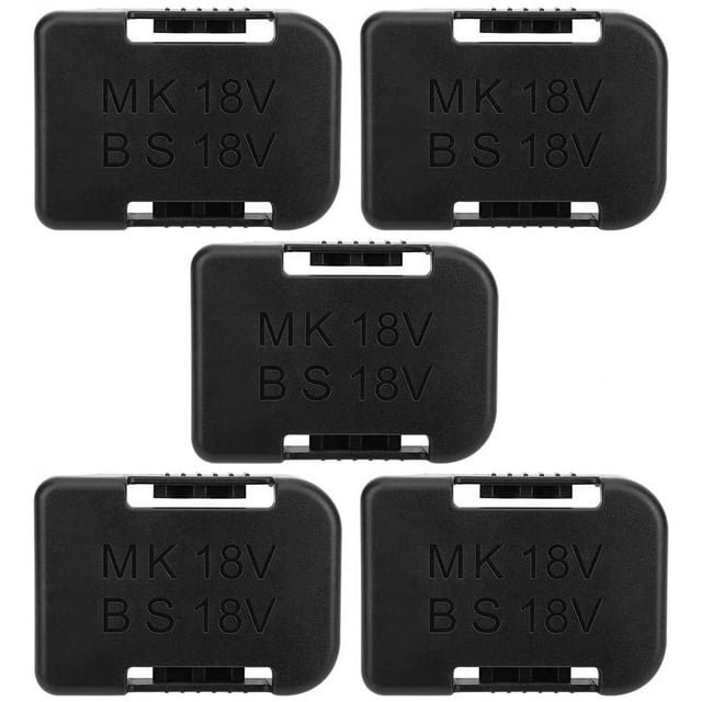 5Pcs Battery Storage Rack Battery Holder Case & Tool Holder Dock Mount for Makita/Bosch 18V Wall Mount Fixing Devices