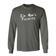 thumbnail image 1 of I'm Mom's Favorite Sarcastic Novelty Gift Idea Adult Humor Funny Men's Long Sleeve Shirts, 1 of 3