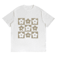 thumbnail image 2 of Checkered Flowers Graphic Womens T Shirt Retro Flowers Print Tees Boho Floral Tops Gift For Mom Spring Trendy T-Shirt White,5XL, 2 of 6