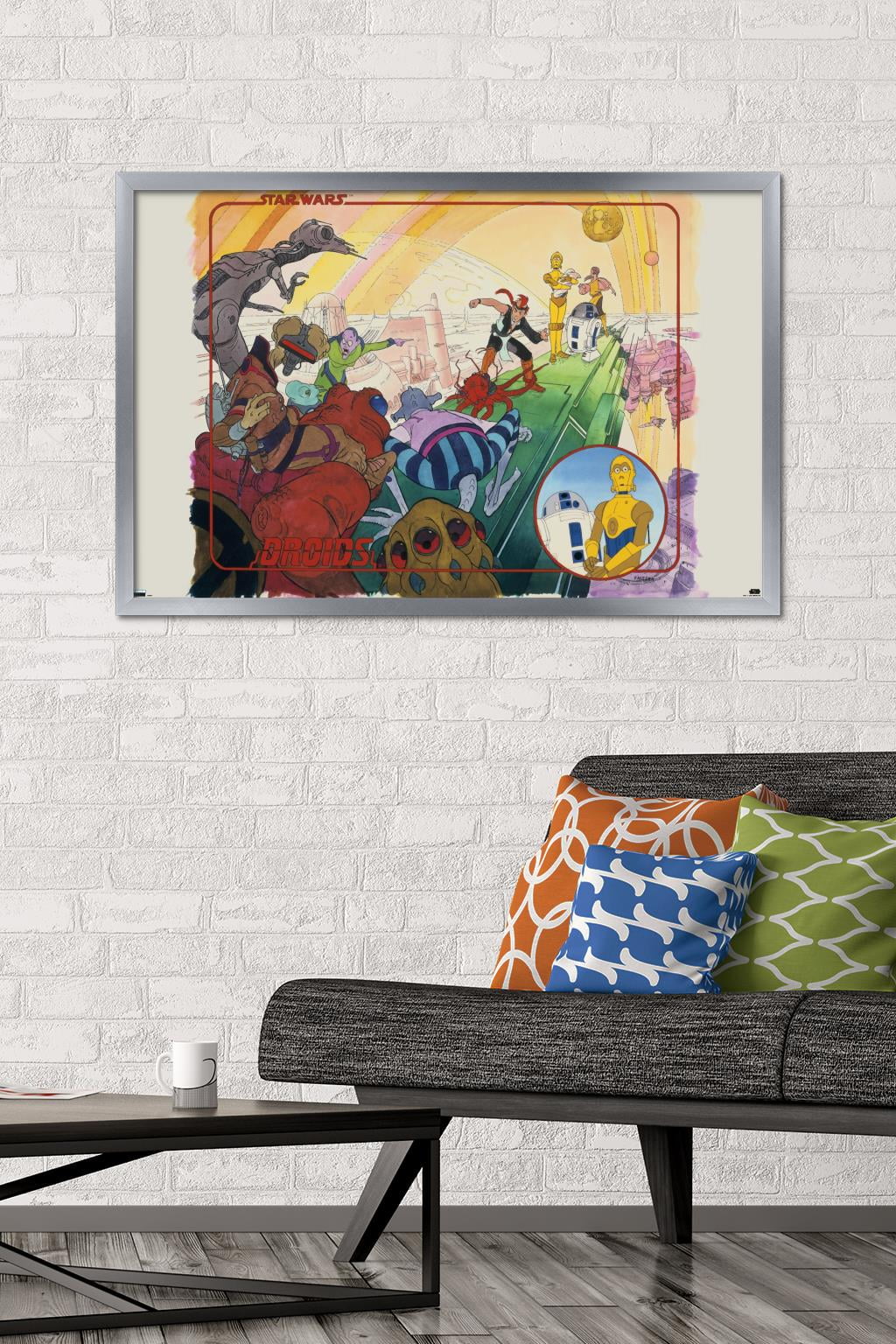 Star Wars: Droids - Watercolor Wall Poster, 22.375" x 34", Framed