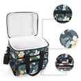 thumbnail image 6 of FORMRS Insulated Cooler Bag 24 Cans Capacity Soft Leakproof Lunch Box with Side Pockets, Floral Lemon, 6 of 7