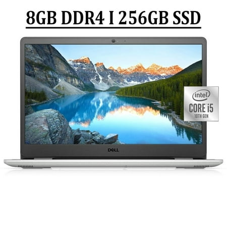 Dell Inspiron 15 3000 3501 Business Laptop 15.6" HD Anti-Glare WVA Display 10th Gen Intel Quad-Core i5-1035G1 Processor 8GB DDR4 256GB SSD Intel UHD Graphics HDMI Webcam Bluetooth Win11 Silver