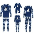 thumbnail image 4 of Mifsaly Family Christmas Pajama Sets Xmas Snowflake Snowman Pjs 2 Piece Loose Raglan Long Sleeve Pullover Sleepwear Crewneck Nightwear Funny Straight Leg Pants with Pockets 2025 Festival Homewear, 4 of 4