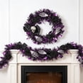 thumbnail image 6 of Halloween Hand Bone Wreath, Spooky Front Door Wreath Gothic Bow Festival Hanging Decoration, Reusable Seasonal Accent for Porch Entryway Garden for Halloween Party Indoor Outdoor Decor, 6 of 6
