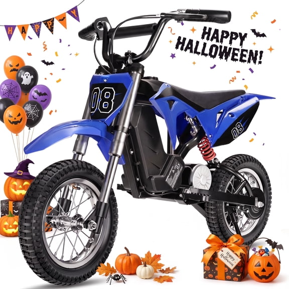 36V Kids Electric Dirt Bike,Fast Speed Electric Motorcycle Up to 16 MPH & 10 Miles Long-Range, 3-Speed Modes, Twist Grip Throttle, Dual Suspension & Brakes for Kids Ride on Toys