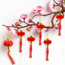 Triani 30Pcs Mini Red Chinese Lanterns Lucky Hanging Lanterns Decoration Hanging Lanterns Celebration Lantern for Chinese Spring Festival New Year Celebration Decorations