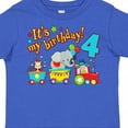 thumbnail image 4 of Inktastic Its My Birthday Circus Train 4th Birthday Boys or Girls Toddler T-Shirt, 4 of 5