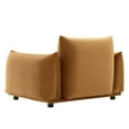 thumbnail image 5 of Armchair Accent Chair, Velvet, Brown, Modern Contemporary Urban Design, Living Lounge Room Hotel Lobby Hospitality, 5 of 7