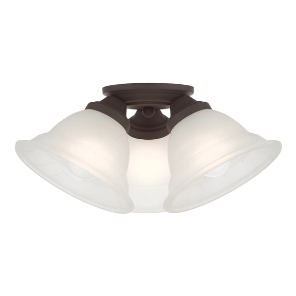 Livex Lighting - Wynnewood - 3 Light Flush Mount in Traditional Style - 16