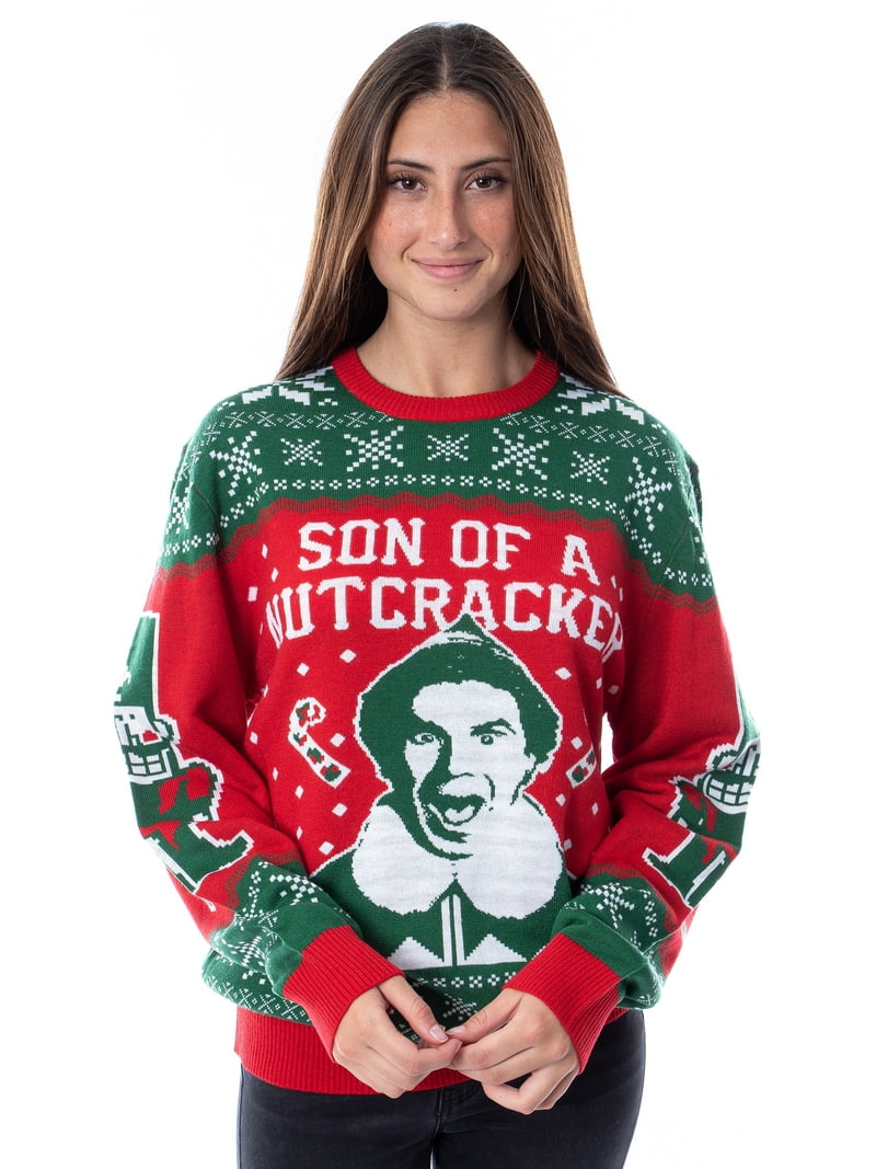ELF Movie Men's Son of a Nutcracker Ugly Christmas Sweater Holiday