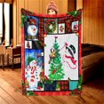 thumbnail image 1 of Manta de aire acondicionado con estampado navideño, manta para la siesta en la oficina, manta decorativa de regalo, manta para dormitorio, manta ligera para viajes en avión, 60 x 80 pulgadas, 1 of 5