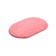 thumbnail image 1 of Inteprter Alfombra elipse de 40x60cm para cabecera, manta antideslizante de felpa peluda para baño, silla de absorción de agua, alfombra Decoración del hogar rojo naranja, 1 of 6