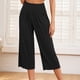 thumbnail image 4 of Pincandy Women's High Waist Pocket Wide Leg Yoga Pants, Modal Material, 7-Point Length, Casual & Daily Wear, 4 of 5