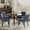 Blue, variant on COLAMY Modern Dining Chairs Set of 2, Upholstered Corduroy Accent Side Leisure Chairs with Mid Back and Wood Legs for Living Room/Dining Room-Beige