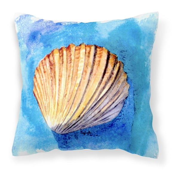 Carolines Treasures 8009PW1414 Shells Decorative Canvas Fabric Pillow, 14Hx14W, multicolor