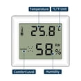 thumbnail image 2 of Indoor Hygrometer Thermometer Large Screen Display Desk Wall Magnetic Electronic Temperature Humidity Meters with Bracket, 2 of 8