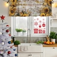 thumbnail image 5 of 2 Pack Farmhouse Sunflower Valances for Windows Bedroom Living Room Window Treatments, Vintage Daisy Butterflies Rustic Wood Rod Pocket Valance Drapes Short Kitchen Curtains Over Sink 60"x18", 5 of 8