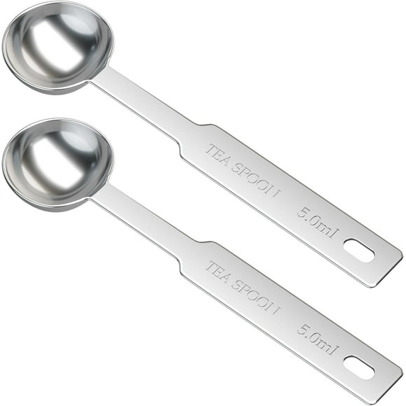 5 cc teaspoon tablespoon milliliters long handle only 5 ml