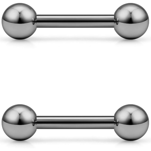2PCS 16G G23 Titanium Helix Cartilage Tragus Earrings Barbell Rings Stud Body Piercing Jewelry 6mm 8mm