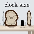 thumbnail image 5 of Vintage Farmhouse Wall Clocks Battery Operated 16 Inch Irregular Wood Wall Clock Brown Decorative Wall Clock Silent Non-Ticking for Bathroom Bedroom Living Room, 5 of 6