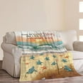 thumbnail image 2 of Sea Turtle Blanket Beach Ocean Decor Throw Blanket Super Warm Soft Plush Fleece Flannel Inspirational Turtle Blanket Gifts for Girls Boys Winter Couch Bedding for Baby Kids Women 50"X60", 2 of 6